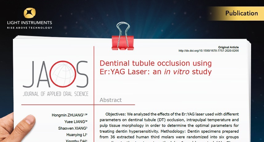 Dentinal tubule occlusion using Er:YAG Laser – an in vitro study