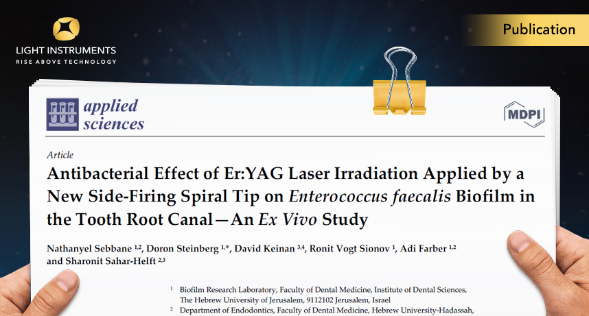 Antibacterial Effect of Er:YAG Laser Irradiation Applied by a New Side‐Firing Spiral Tip on Enterococcus faecalis Biofilm in the Tooth Root Canal – An Ex Vivo Study